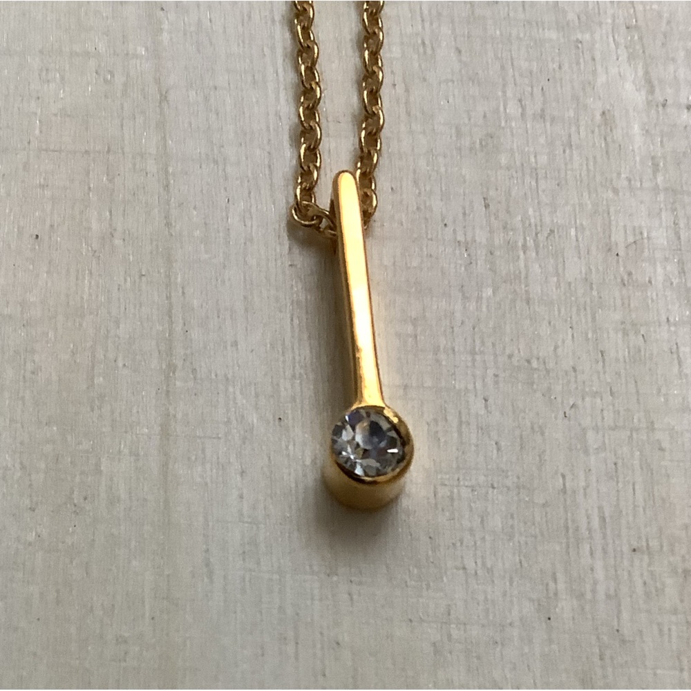 TLC new vintage minimalist crystal pendant charm